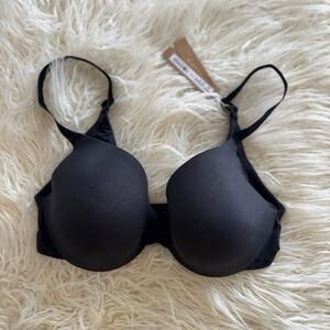 Skims Smoothing Intimates Full Coverage Lightly Lined Bra Onyx Size 34D